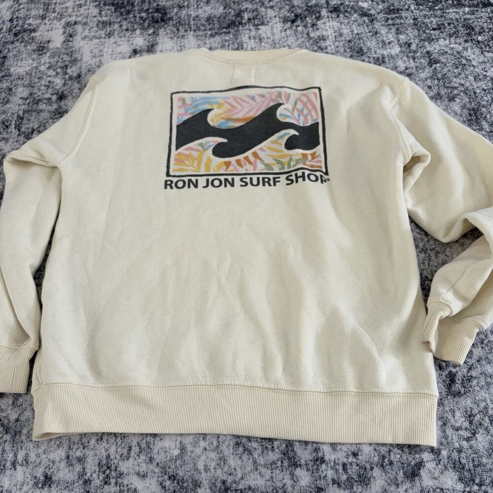 Billabong x Ron Jon Surf Shop crewneck sweater Womens Size‎ Medium Pullover